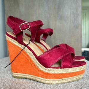 Express Wedge Sandal. Size 8. NWT